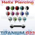 utbbe23e straight barbells anodized titanium g23 implant grade eyebrow