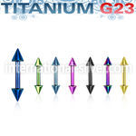 utbbecn straight barbells anodized titanium g23 implant grade eyebrow
