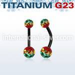 utbnfrsr belly rings anodized titanium g23 implant grade belly button
