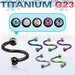 utspe2c spirals twisters anodized titanium g23 implant grade eyebrow