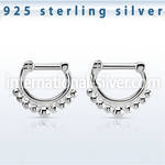 vsepn14 straight barbells silver 925 septum