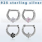 vsepr14 straight barbells silver 925 septum
