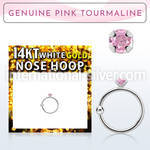 whge3 nose hoop gold ear lobe