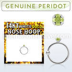 whge4 nose hoop gold ear lobe