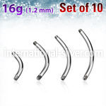 xbn16g loose body jewelry parts surgical steel 316l belly button
