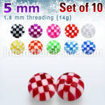 xckbal5 loose body jewelry parts acrylic body jewelry belly button