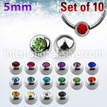xdpbc5 loose body jewelry parts surgical steel 316l 