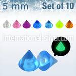 xglcn5 loose body jewelry parts acrylic body jewelry belly button
