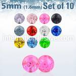 xgtb5 loose body jewelry parts acrylic body jewelry belly button
