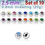 xjb25xs surgical steel body jewelry parts piercing