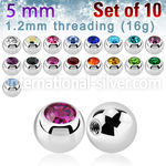 xjb5s loose body jewelry parts surgical steel 316l 