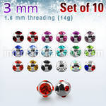 xmjb3g loose body jewelry parts surgical steel 316l 