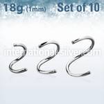 xsp18g loose body jewelry parts surgical steel 316l 