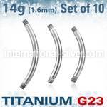 xubn14g loose body jewelry parts titanium g23 implant grade belly button