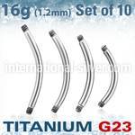 xubn16g loose body jewelry parts titanium g23 implant grade belly button