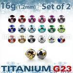 xumjb25 loose body jewelry parts titanium g23 implant grade belly button