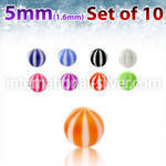 xuvbe5 loose body jewelry parts acrylic body jewelry belly button