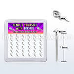 yxsmc36 925 silver bend it yourself nose studs nose piercing