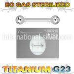 zubbnpg straight barbells titanium g23 implant grade nipple